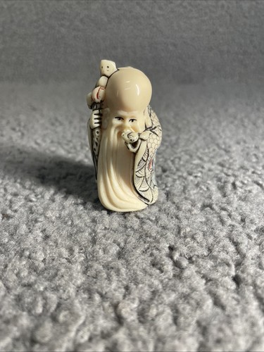 Vtg japanese carved netsuke - japanese,