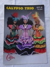 DOLL CLOTHES   KNITTING  PATTERN    SIZE   17 "  FASHION DOLL   DK