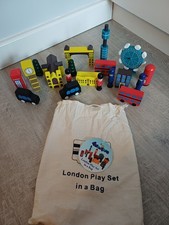 London Play Set in a Bag, wooden toy set