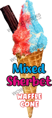 Ice cream van sticker mixed - sticker,
