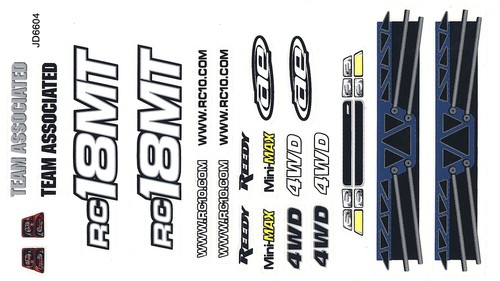 Team associated rc18mt sticker - rc18mt,