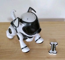 Teksta Genesis Robot  Dog  Walks Woofs  Light Up Eyes With Interactive Bone