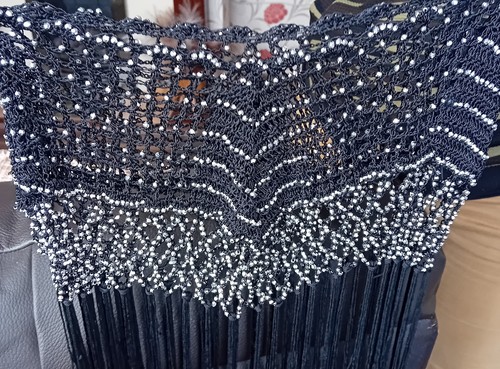 Women crochet capelet with - crochet,