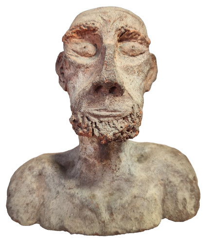 Unusual old bearded man clay - unusual,
