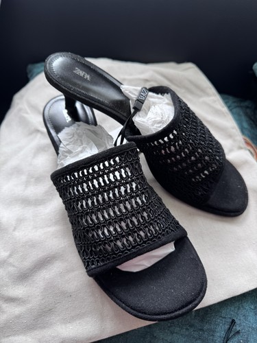 Zara black braided woven - zara,