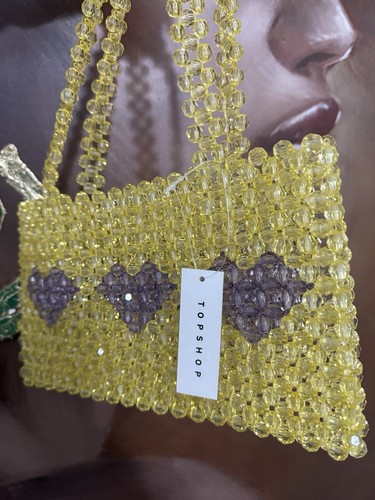 Topshop acrylic beaded bag - topshop,