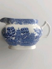 Vintage Willow Pattern Milk