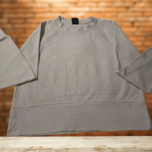 Grey nike branded jumper - grey,