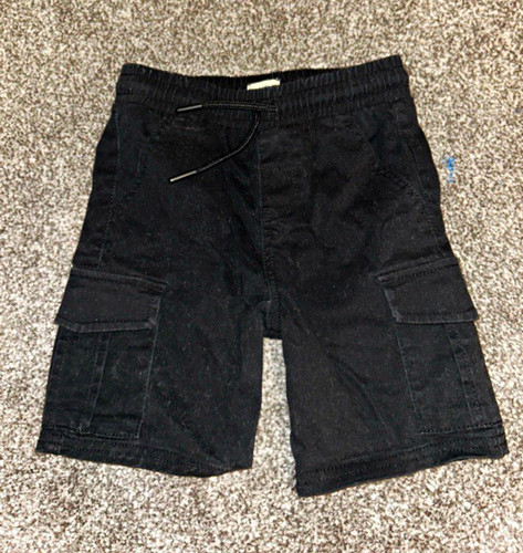 Boys black cargo shorts - cargo,
