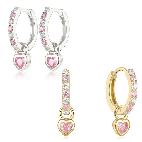 Heart charm hoop - heart,