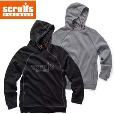 Scruffs Hoodie - Trade Work Hoodie Men's Hooded Jumper - Black or Graphite Grey