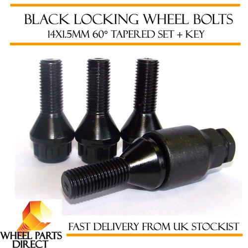 Black locking wheel - locking, bolts