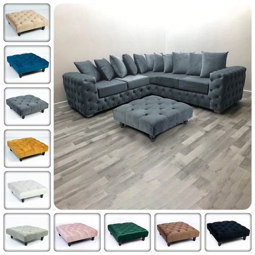Chesterfield ottoman footstool - ottoman,