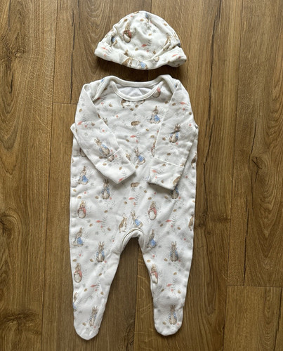 Peter rabbit baby 2pc footed - rabbit,