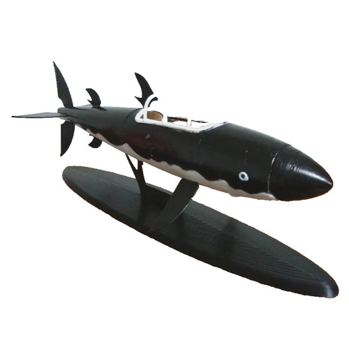 Tintin shark submarine model - shark,