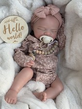 New 100% Full Silicone Reborn Doll - Weighted Newborn Girl - Soft - Flexi - 
