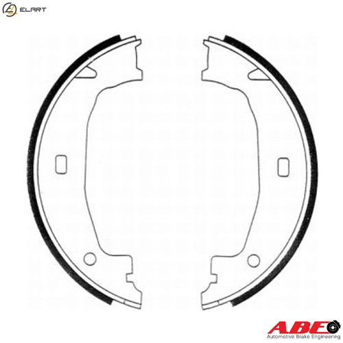 Brake shoe set - brake,