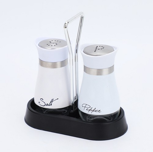 Salt and pepper shakers - salt,