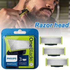 3 Pack of Philips Genuine OneBlade Original Replacement Blades - Model QP230/50