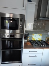 built in gas double oven and grill