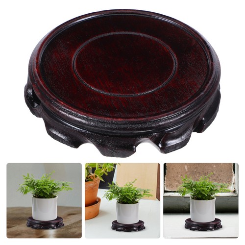 Plant holder wooden base - holder,