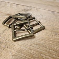 30mm Brass Tone belt buckles X4