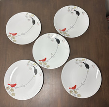 5 Tunisie Porcelaine Salad Plates La Rose Des Sables Pate De Limoges 8” HTF