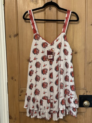 Joe browns white red - red, floral