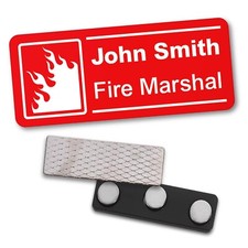 Fire Marshal Name Badge