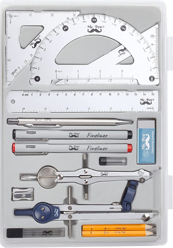 Professional geometry set - -,