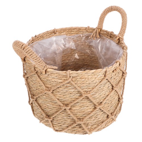 Woven flower basket - flower, with