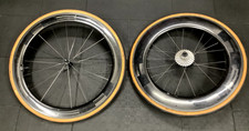HED Carbon Jet RC9 & RC6 Black Aero TT Triathlon Rim Brake Wheelset With Tyres