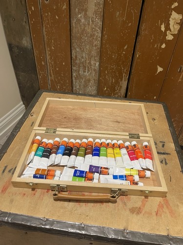 Whsmith wooden watercolour art - watercolour,