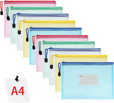 Plastic Wallets, 10Pcs A4