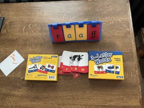 Letter word puzzle cards - letter,