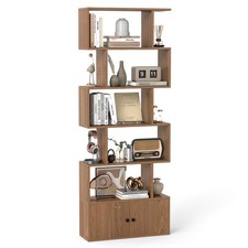 6 Tier Bookshelf Cabinet Tall