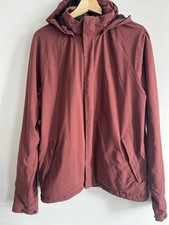 Rohan Dry Delta Jacket Red Wine Burgundy Size M Barricade Detachable Hood Men's