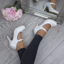 WOMENS LADIES HIGH HEEL MARY