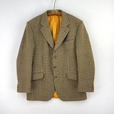 Bladen Tweed Hacking Jacket Mens 40R Green Saxony Check Country Sports Blazer