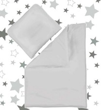 2 pc QUILT & PILLOW SET cotton baby filling for PRAM CRIB COT BED duvet quilted