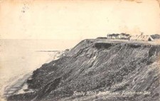 Frinton On Sea England UK Sandy Hook Breakwater Antique Postcard K94112