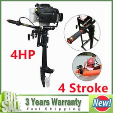 4 Stroke 4 HP Outboard Motor Air Cooling System Heavy Duty Fishing Boat Engine