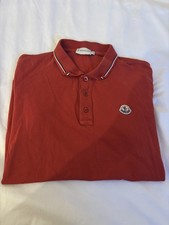 Moncler Men's Red Polo Manica