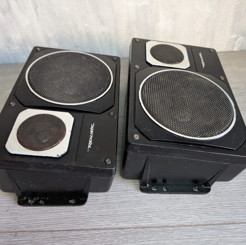 Vintage car speakers - vintage, realistic