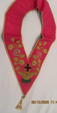 MASONIC ROSE CROIX 18th DEGREE COLLAR AND JEWEL REVERSIBLE EX CON