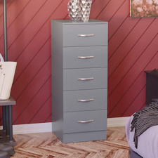 5 Drawer Narrow Chest Tall