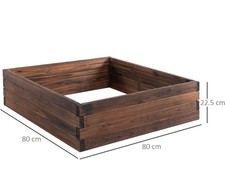 Outsunny 128L Wooden Raised Beds for Garden Planter Grow Containers For Outdoor