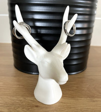 Stag Head Ring / Jewellery Display Holder Tree Keyring Storage, Stag Ornament