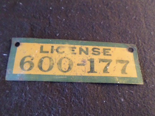 Antique metal hunting badge - antique,