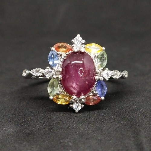 Star ruby gemstone 925 - gemstone,